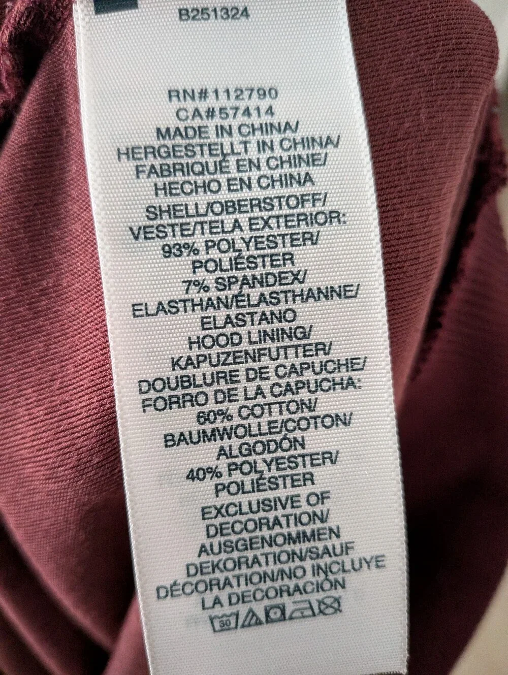 True Religion Hoodie Men's XXL Velour Burgundy Full Zip Fashion For The Senses